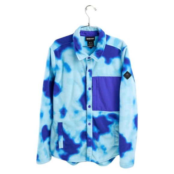 Burton Blue Tie-Dye Fleece Jacket - Picture 2 of 8